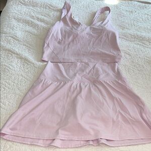 Lululemon Light Pink top and skirt